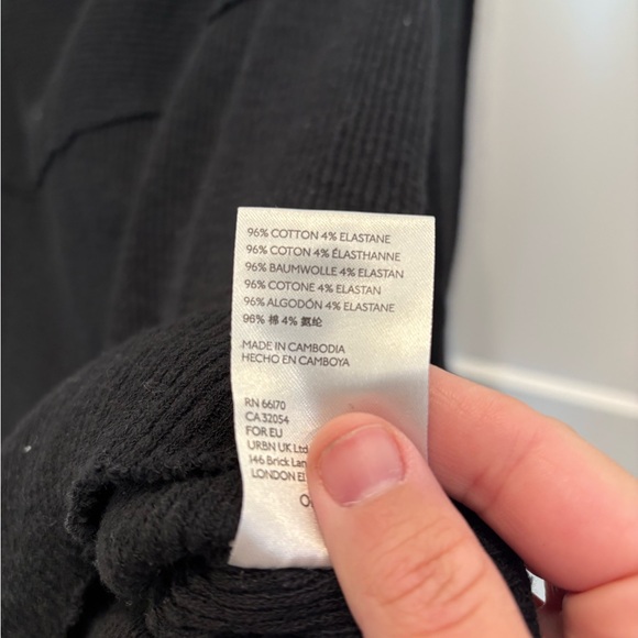 We The Free Black Waffle Knit Top - Picture 2 of 6